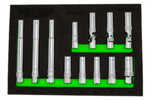 12 Piece 3/8" Dr. Magnetic Spark Plug Master Set